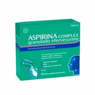 ASPIRINA COMPLEX 10 SOBRES GRANULADO EFERVESCENT