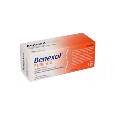 BENEXOL B1-B6-B12 30 COMPRIMIDOS RECUBIERTOS