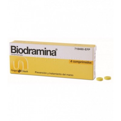 BIODRAMINA 50 mg 4 COMPRIMIDOS