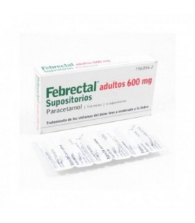 FEBRECTAL ADULTOS 600 mg 6 SUPOSITORIOS