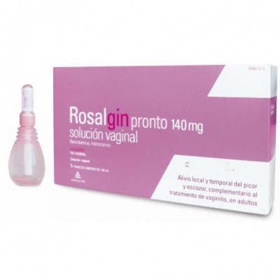 ROSALGIN PRONTO 140 MG SOLUCION VAGINAL 5 ENVASE