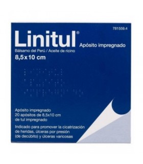 LINITUL CICATRIZANTE 20 APOSITOS IMPREGNADOS 8,5