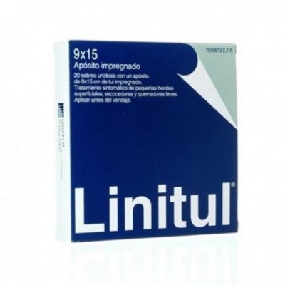 LINITUL CICATRIZANTE 20 APOSITOS IMPREGNADOS 9 x