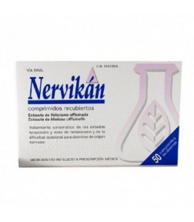 NERVIKAN 160 mg/80 mg 50 COMPRIMIDOS RECUBIERTOS