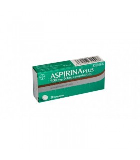 ASPIRINA PLUS 500 mg/50 mg 20 COMPRIMIDOS