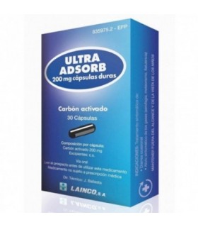 ULTRA ADSORB 200 mg 30 CAPSULAS