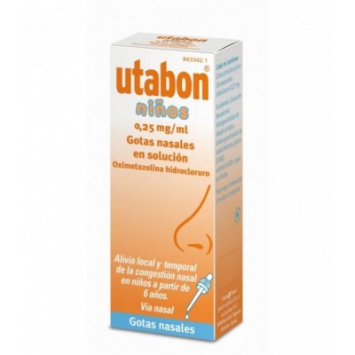 UTABON NIÑOS 0,25 mg/ml GOTAS NASALES EN SOLUCIO
