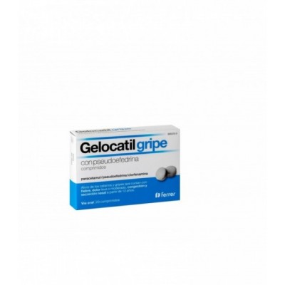 GELOCATIL GRIPE CON PSEUDOEFEDRINA 20 COMPRIMIDO
