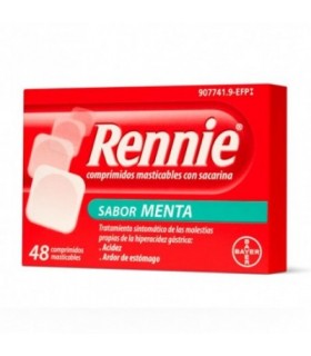 RENNIE 680 mg/80 mg 48 COMPRIMIDOS MASTICABLES (