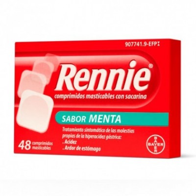 RENNIE 680 mg/80 mg 48 COMPRIMIDOS MASTICABLES (
