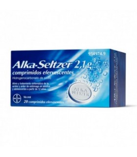 ALKA-SELTZER 2,1 g 20 COMPRIMIDOS EFERVESCENTES