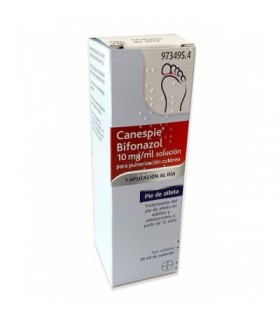 CANESPIE BIFONAZOL 10 mg/ml SOLUCION PARA PULVER