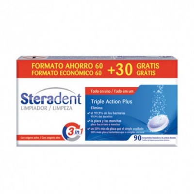 STERADENT 3 X 90 TRIPLE ACCION PLUS PROTESI