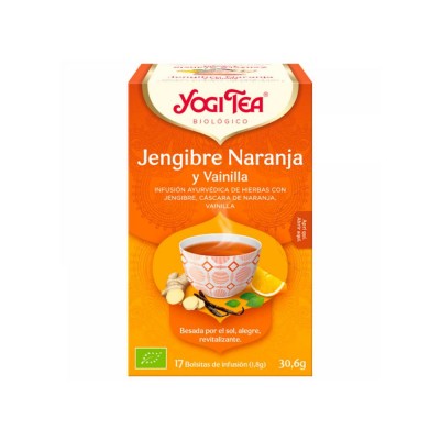 YOGI TEA JENGIBRE NARANJA Y VAINILLA 17 BOLSITAS