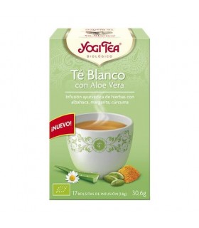 YOGI TEA TE BLANCO CON ALOE VERA 17 BOLSITAS