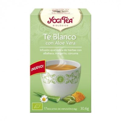 YOGI TEA TE BLANCO CON ALOE VERA 17 BOLSITAS