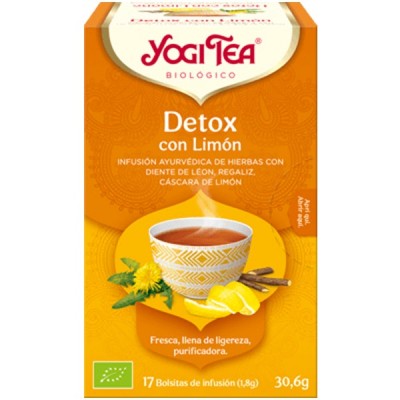 YOGI TEA DETOX CON LIMON 17 BOLSITAS