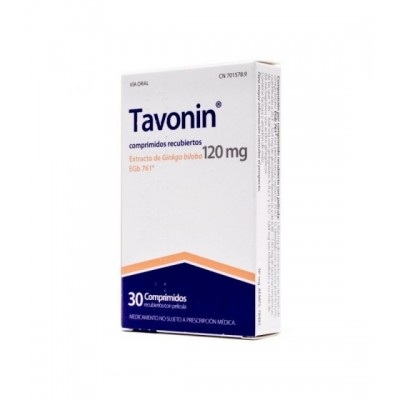 TAVONIN 120 mg 30 COMPRIMIDOS RECUBIERTOS