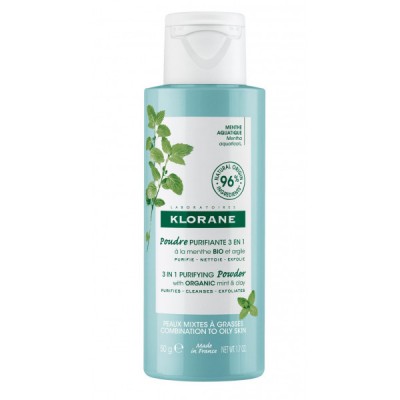 KLORANE POLVO PURIFICANTE 3 EN 1 A LA MENTA BIO