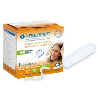 FARMACONFORT TAMPON SUPER PLUS 14 U 100% ALGODON