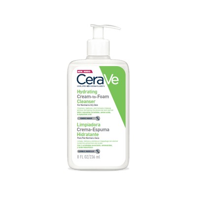CERAVE LIMPIADORA CREMA ESPUMA HIDRATANTE 236 ML