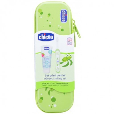CHICCO SET DENTAL SIEMPRE SONRIENTE VERDE