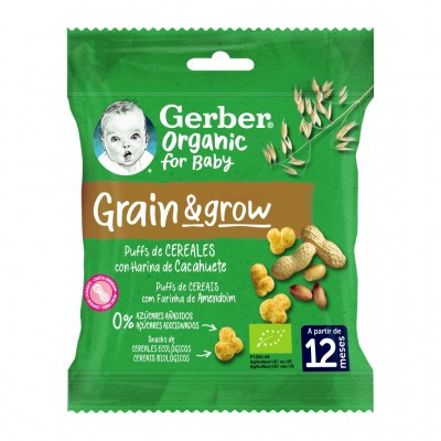 GERBER NUTRIPUFFS CACAHUETE BIO 7 G