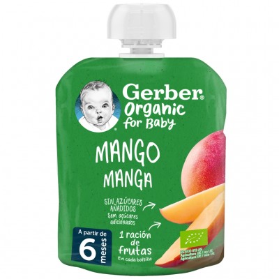 GERBER ORGANIC MANGO POCUH 90 G