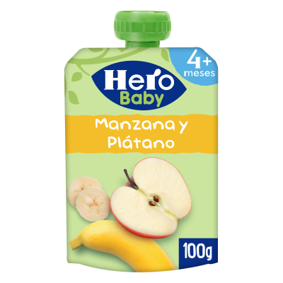 HERO BABY MANZANA Y PLATANO 1 BOLSA 100 G