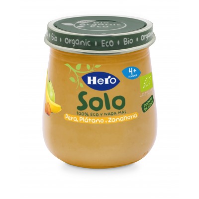 HERO SOLO PERA PLATANO ZANAHORIA 120 G