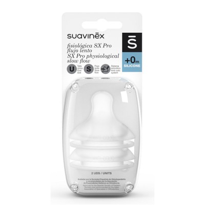 SUAVINEX TETINA SILICONA FISIOLOGICA FLUJO S 2 U