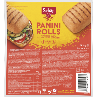 SCHAR PANINI ROLLS 3X75G