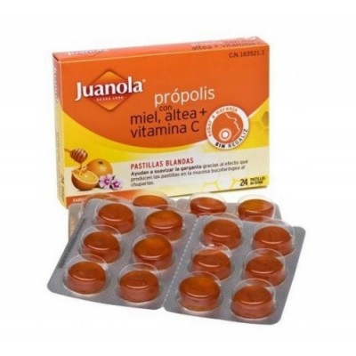 JUANOLA PROPOLIS PASTILLAS NARANJA 24 PASTILLAS