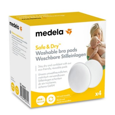 MEDELA DISCOS ABSORBENTES LAVABLES 4 UN