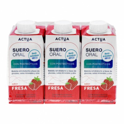 SUERO ORAL ACTUA 3U 200 ML FRESA