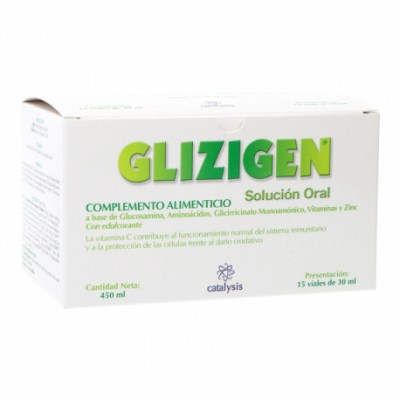 GLIZIGEN SOLUCION ORAL 15 VIALES 30 ML