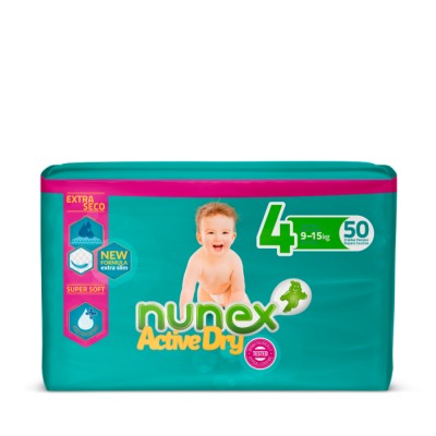 NUNEX T4 9-15 KG 64 PAÑALES