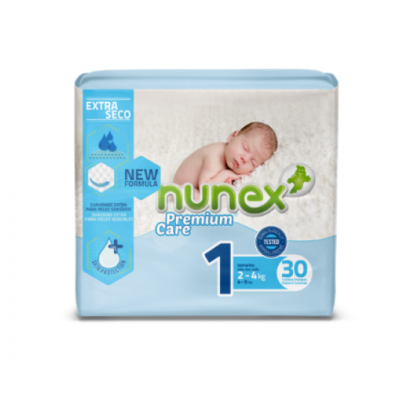 NUNEX T1 2-4 KG 30 PAÑALES
