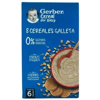 GERBER 8 CEREALES GALLETA 500 G