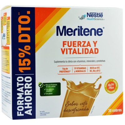 MERITENE CAFE DESCAF 30U-15%