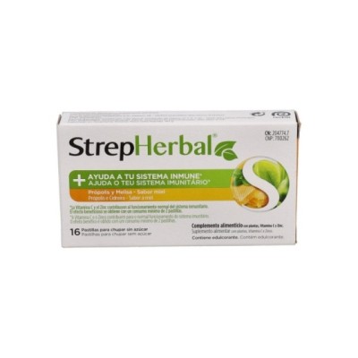 STREPHERBAL PROPOLIS 16 PASTILLAS