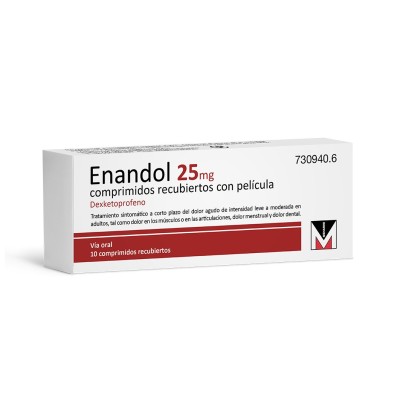 ENANDOL 25 MG 10 COMPRIMIDOS RECUBIERTOS
