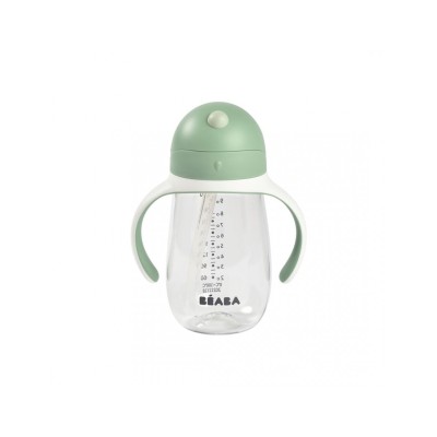 BEABA TAZA CON PAJITA  +8 MES  300 ML  VERDE
