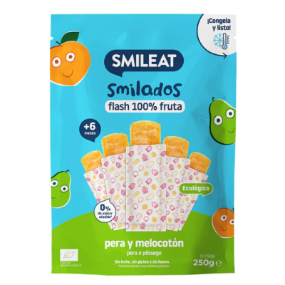 SMILADO FLASH SMILEAT 5 UNIDADES 50 G SABOR PERA