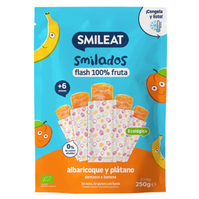 SMILADOS ALBARICOQUE Y PLATANO 50G ECO