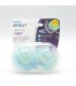 AVENT CHUPETE SILICONA 0-6M 2 U ULTRA AIR NOCHE
