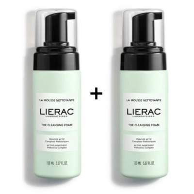 LIERAC DUO ESPUMA LIMPIADORA 2X150 ML