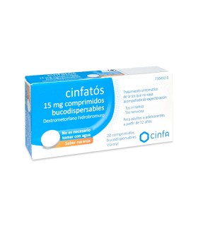 CINFATOS ANTITUSIVO FLAS 15 mg 20 COMPRIMIDOS BU