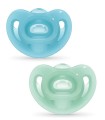 NUK CHUPETE SILICONA SENSITIVE 6-18M 2U