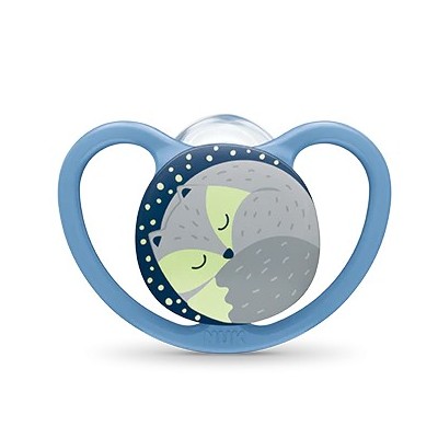 NUK CHUPETE SILICONA SPACE NIGTH 6-18M 1U
